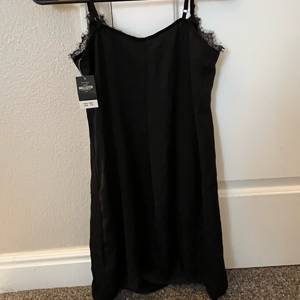 Hollister Small Black Lace Slip